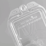 [200 ct] 17oz PET Tamper Resistant Hinged Sandwich Wedge Container, Clear - Image 6