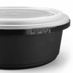 [150 sets] 34 oz PP Tamper Resistant Injection Molded Microwaveable Black Food Container w/Clear lid - Image 6