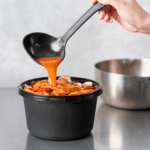 [150 sets] 52 oz PP Tamper Resistant Injection Molded Microwaveable Black Food Container w/Clear lid - Image 3