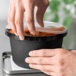 [150 sets] 52 oz PP Tamper Resistant Injection Molded Microwaveable Black Food Container w/Clear lid - Image 4