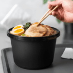 [150 sets] 60 oz PP Tamper Resistant Injection Molded Microwaveable Black Food Container w/Clear lid - Image 5