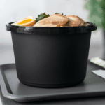 [150 sets] 60 oz PP Tamper Resistant Injection Molded Microwaveable Black Food Container w/Clear lid - Image 6