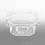 [400 ct] 12 oz PET Tamper Resistant Square Container, Clear - Image 2