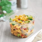 [400 ct] 16 oz PET Tamper Resistant Square Container, Clear