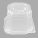 [400 ct] 16 oz PET Tamper Resistant Square Container, Clear - Image 4