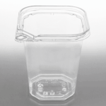 [400 ct] 32 oz PET Tamper Resistant Square Container, Clear - Image 4