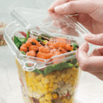 [400 ct] 32 oz PET Tamper Resistant Square Container, Clear - Image 5