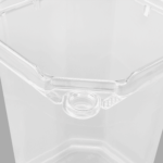 [400 ct] 32 oz PET Tamper Resistant Square Container, Clear - Image 3