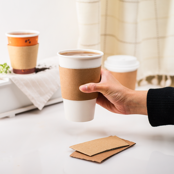 [1,000 ct] Coffee Cup Sleeves, Kraft