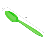 [1,000 ct] PP Plastic Medium Weight Tea Spoons, Green - Image 4