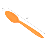 [1,000 ct] PP Plastic Medium Weight Tea Spoons, Orange - Image 2