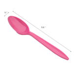 [1,000 ct] PP Plastic Medium Weight Tea Spoons, Pink - Image 5