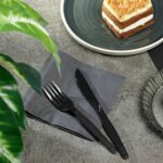 [1,000 ct] PS Plastic Medium-Heavy Weight Forks Bulk Box, Black - Image 10