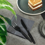 [1,000 ct] PS Plastic Medium-Heavy Weight Knives Bulk Box, Black - Image 3