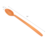 [1,000 ct] PP Plastic Heavy Weight Soda Spoons, Orange - Image 4