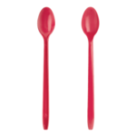 [1,000 ct] PP Plastic Heavy Weight Soda Spoons, Red - Image 2