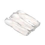 [250 sets] PP Plastic Medium Weight Cutlery Kits with Salt and Pepper, White - Image 5