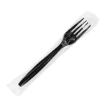 [1,000 ct] PP Plastic Heavy Weight Forks Wrapped, Black - Image 4