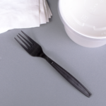 [1,000 ct] PP Plastic Heavy Weight Forks Wrapped, Black - Image 3