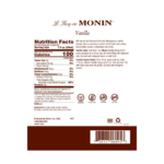 Monin Vanilla Syrup - Bottle (1L) - Image 6