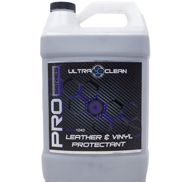 California's No. 1 Top Quality Vinyl & Leather Protector #1043 premium water-based sealant with UV inhibitors for automotive interiors
