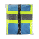 High Visibility Reflective Safety Vest with Zipper Fastening (Blue), Large - 1 pc - Image 4