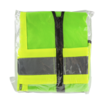 High Visibility Reflective Safety Vest with Zipper Fastening (Green), Large - 1 pc - Image 4