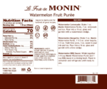 Monin Watermelon Fruit Puree - Bottle (1L) - Image 2