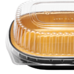 [100 sets] 24 oz Black and Gold Aluminum Pans with PET Dome Lids - Image 8