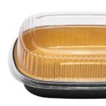 [50 sets] 48 oz Black and Gold Aluminum Pans with PET Dome Lids - Image 7