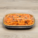 [50 sets] 48 oz Black and Gold Aluminum Pans with PET Dome Lids - Image 3