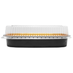 [50 sets] 72 oz Black and Gold Aluminum Pans with PET Dome Lids - Image 4