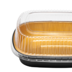 [50 sets] 72 oz Black and Gold Aluminum Pans with PET Dome Lids - Image 7