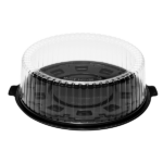[50 sets] 12" PET Cake Display Containers with Clear Dome Lid - Image 9