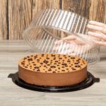 [50 sets] 12" PET Cake Display Containers with Clear Dome Lid - Image 6