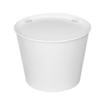 [150 sets] 130 oz Paper Food Buckets with Lids | 215 mm - Image 10