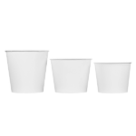 [150 sets] 170 oz Paper Food Buckets with Lids | 223 mm - Image 9