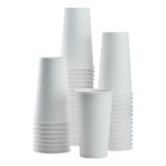 [600 ct] 20 oz Paper Coffee Cups | White | 90 mm - Image 2
