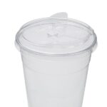 [1,000 ct] Strawless Sipper Lids | PET | 98 mm | Clear | With Flip Cap - Image 3