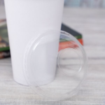 [1,000 ct] Plastic Dome Cup Lids | PET | 90 mm - Image 2