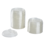 [600 ct] 32 oz Strawless Sipper Lids | PET | 104.5 mm | Clear | With Flip Cap - Image 2