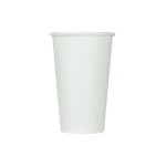 [1,000 ct] 16 oz Paper Cold Cups | 90 mm | White - Image 2
