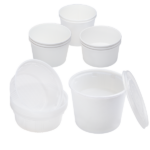 [600 ct] Plastic Inserts | 18 oz | PP | for 24-32 oz Paper Food Containers | 139 mm - Image 7