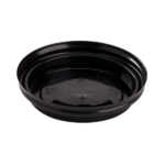 [1,000 ct] 8 oz Paper Coffee Cup Lids | 80 mm | PP | Black - Image 3