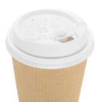 [1,000 ct] 10-24 oz Paper Coffee Cup Lids | 90 mm | White | Flip-Top - Image 3