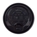 [1,000 ct] 10-24 oz Paper Coffee Cup Lids | 90 mm | Black | Flip-Top - Image 5