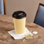 [1,000 ct] 10-24 oz Paper Coffee Cup Lids | 90 mm | Black