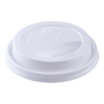 [1,000 ct] 10-24 oz Paper Coffee Cup Lids | 90 mm | White - Image 2