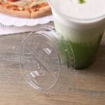[1,000 ct] Plastic Dome Sipper Lids | PET | 98 mm | Half-Moon Flip Lid - Image 4