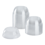 [1,000 ct] Plastic Dome Cup Lids | PET | Wide Opening | 98 mm - Image 5